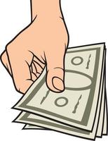 Money in Hand vector