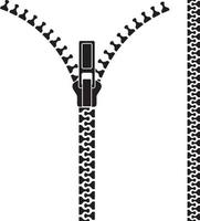 Open Zipper Icon vector