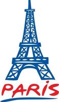 Paris Eiffel Tower vector