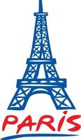 Paris Eiffel Tower vector