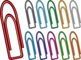 Paper Clip Collection vector