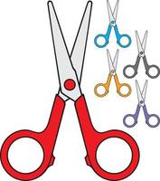 Scissors Collection Set vector