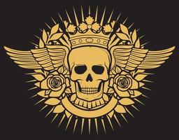Skull Symbol Tattoo Design vector