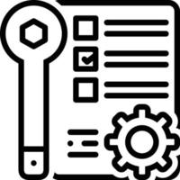 Line icon for afterservice vector