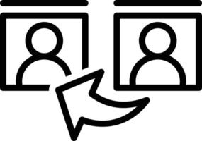 Line icon for reference vector