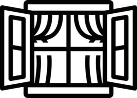 Line icon for window vector
