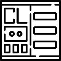 Line icon for catalog vector