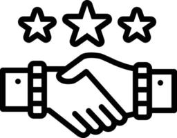 Line icon for partnership vector