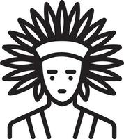 Line icon for cherokee vector