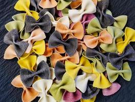 Colorful bow tie pasta photo