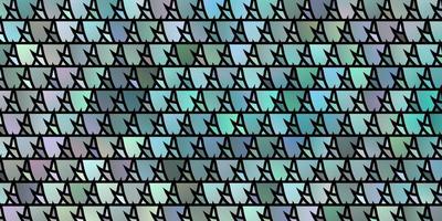 Light BLUE vector template with crystals, triangles.