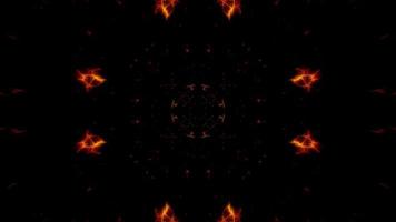 Fractal Fire Sparks Particle Tunnel Loop video