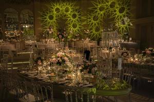 Wedding Hall Decor, Luxury Dining Event Decor photo