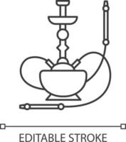 Hookah pixel perfect linear icon vector