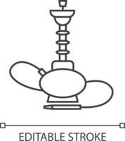 Hookah pixel perfect linear icon vector