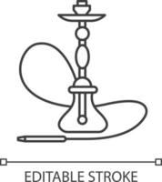 Hookah pixel perfect linear icon vector