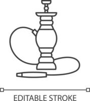 Hookah pixel perfect linear icon vector