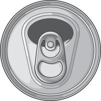 Opened Can Top vector