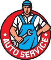 Auto Service Mechanic vector