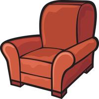 Leather Tub Chair vector