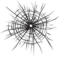 Bullet Hole in Glass vector