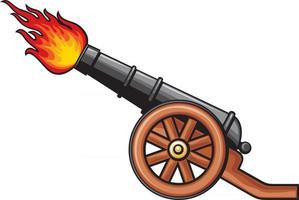 Ancient Cannon Color vector