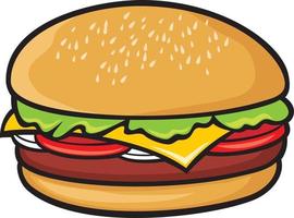 Hamburger Icon Color vector