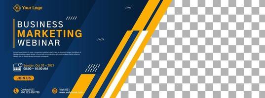 Website banner template design vector