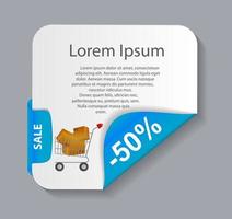 Sale banner with place for your text. vector illustration