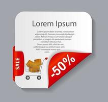 Sale banner with place for your text. vector illustration