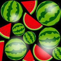 Background From Watermelon. Vector Illustration.