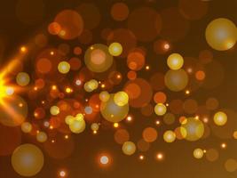 magical fairy golden dust abstract particles color background vector