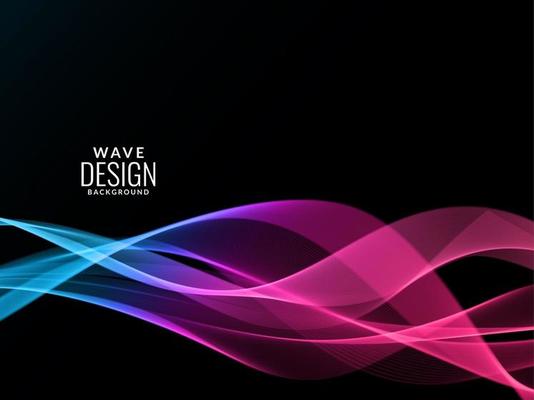 Abstract background modern elegant colorful wave background