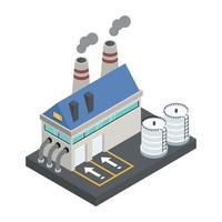 Production and Industrial  Plant vector