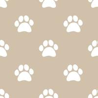Seamless pattern with paw prints of animals. Surface Background