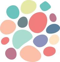 abstract random circle shape. Round Organic Pebble Ink stain egg shape vector