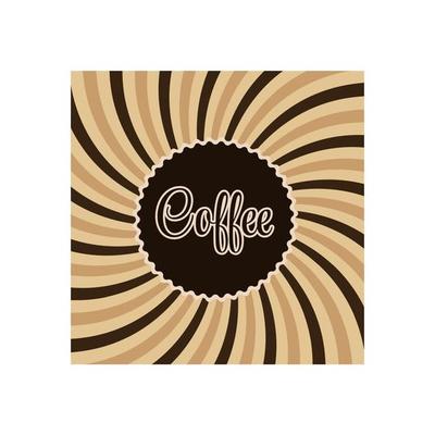 Coffee abstract hypnotic background. vector illustration