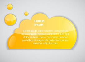 Speech bubble cloud vector illustration