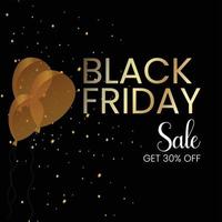 Abstract Black Friday Sale Layout Background. vector