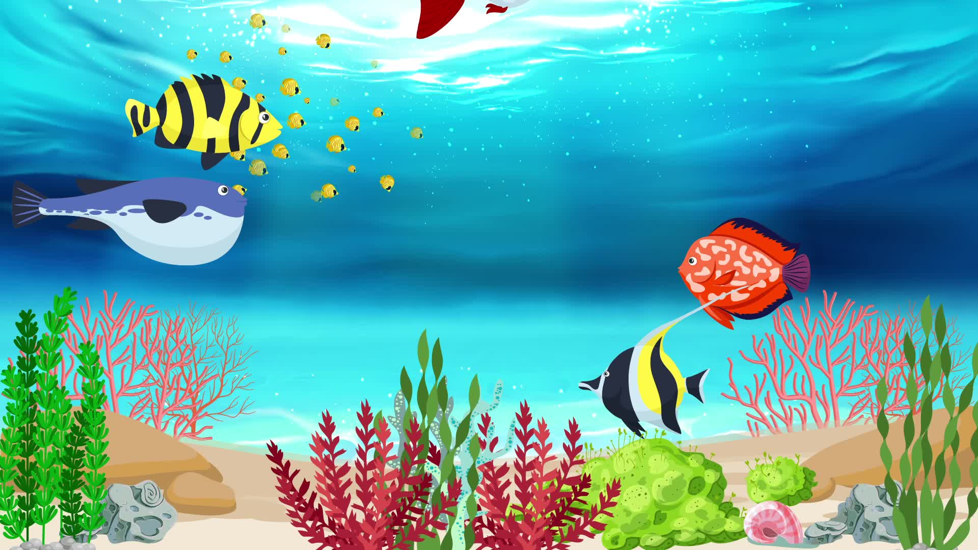Fish Cartoon Stock Video Footage for Free Download