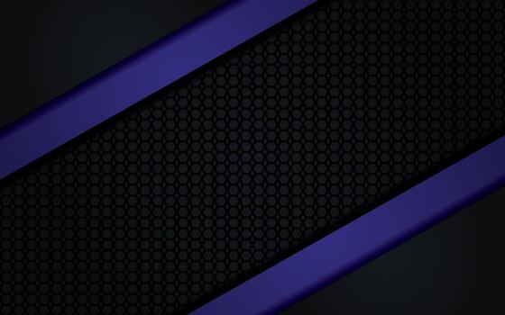 Fondo azul oscuro abstracto con patrón hexagonal negro vector