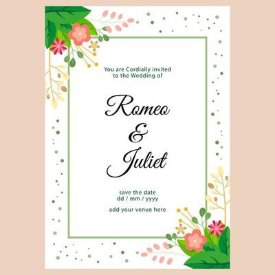 wedding invitation templat