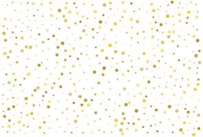 Gold glitter classic circle confetti background vector