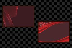 Conjunto de efecto especial abstracto de fondo rojo oscuro para banner, web vector