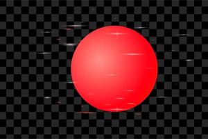 Red 3d element design shape sphere cube graphic resource editable vector
