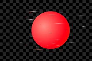 Red 3d element design shape sphere cube graphic resource editable vector