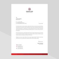 Letterhead Template Design in Minimalist Style vector