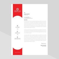 Letterhead Template Design in Minimalist Style vector