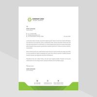 Letterhead Template Design in Minimalist Style vector