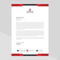 Letterhead Template Design in Minimalist Style vector